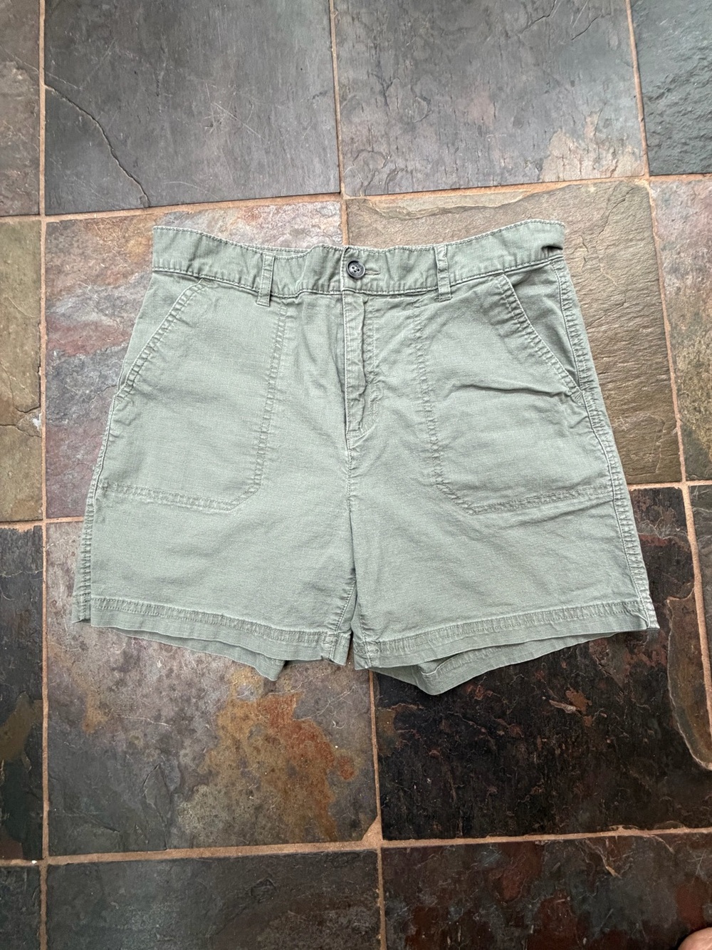 Eddie Bauer Light Sage Green Utility Shorts